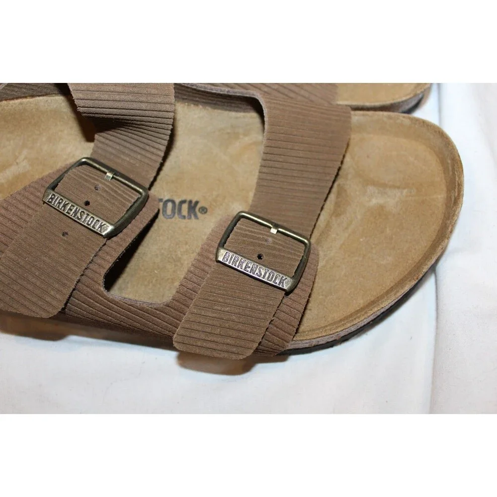 BIRKENSTOCK MEN'S ARIZONA CORDUROY DARK TEA‎ REGULAR SANDALS EU 46 NIB